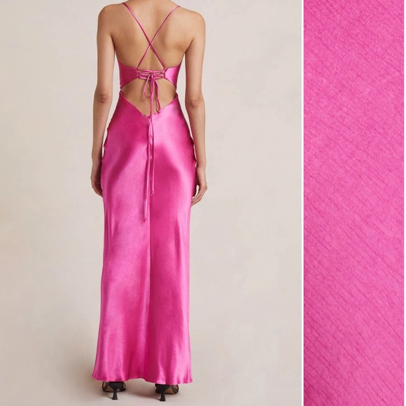 NWT Bec & Bridge Loren Maxi Dress Deep Pink - Picture 3 of 9